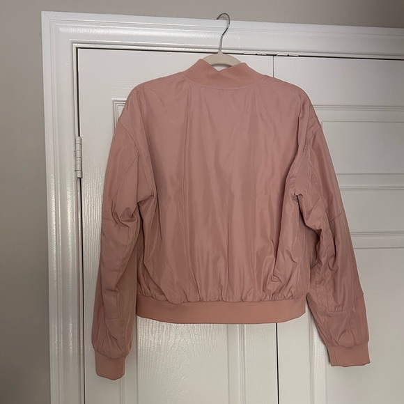 Obey blush pink bomber jacket - Picture 2 of 5